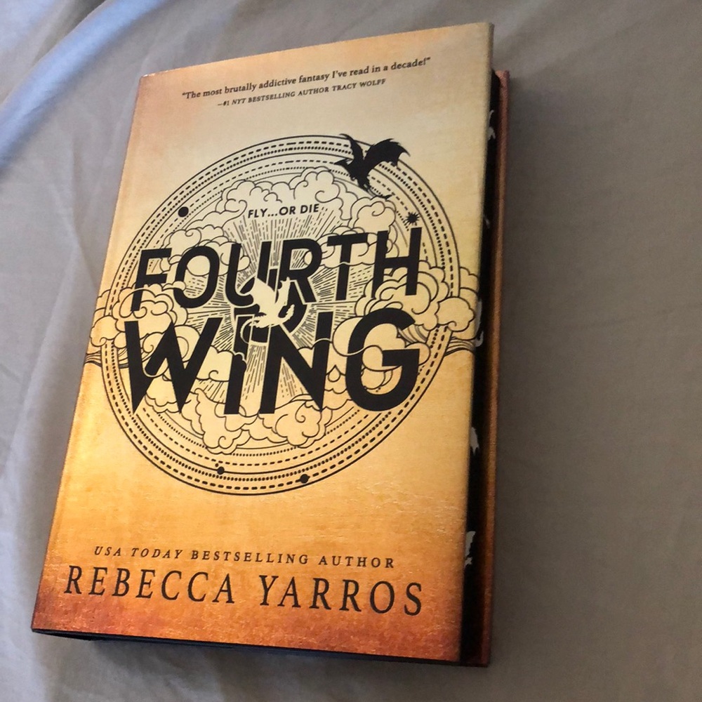 Fourth Wing First Edition First Printing Sprayed Edges Rebecca Yarros